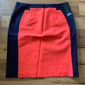 NWT-Worthington-size 10 color blocked skirt